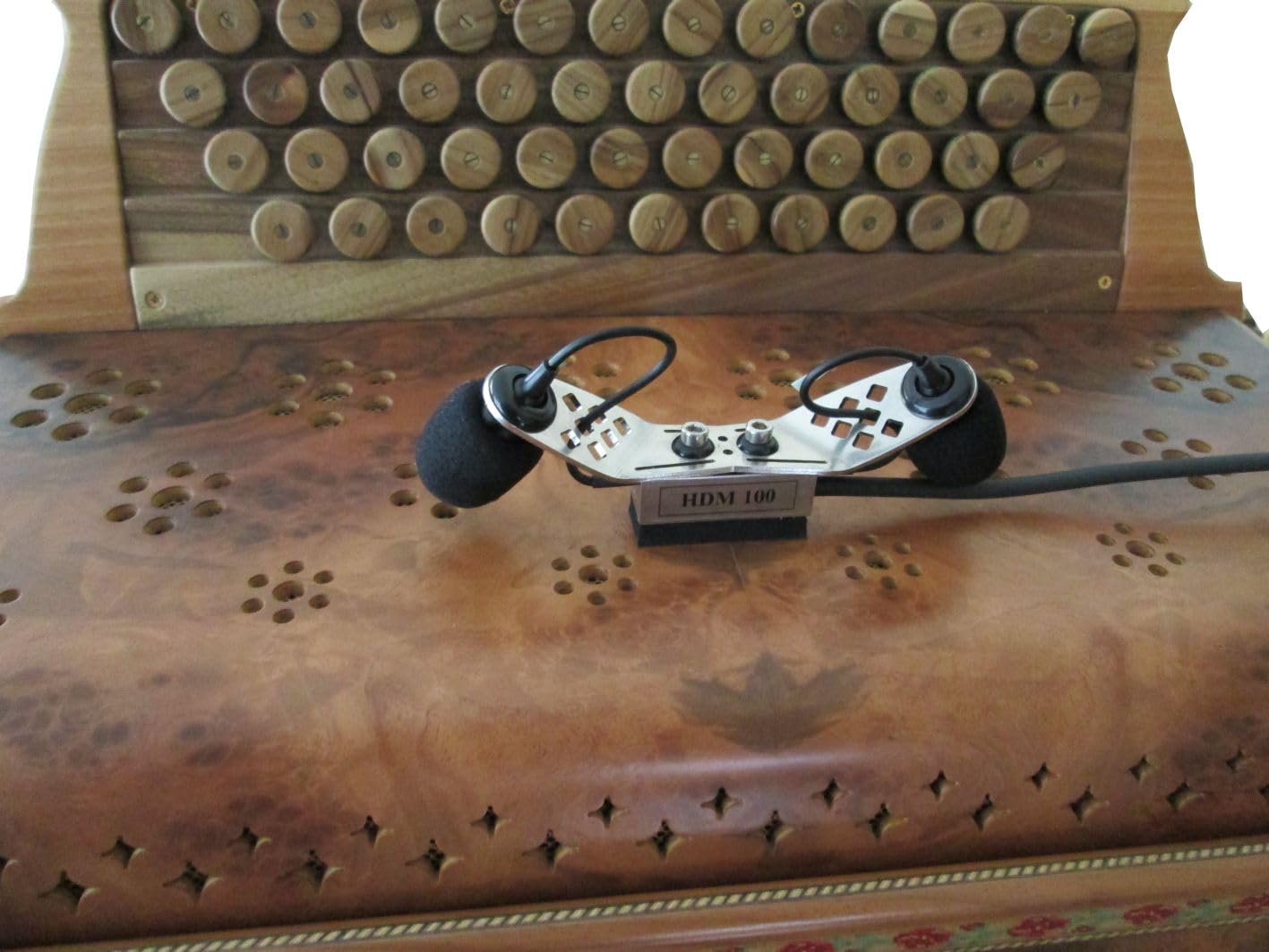 Steirische Harmonika HDM 100 Diskant + Bass Mikrofon + Funk für Harmonika & Akkordeon