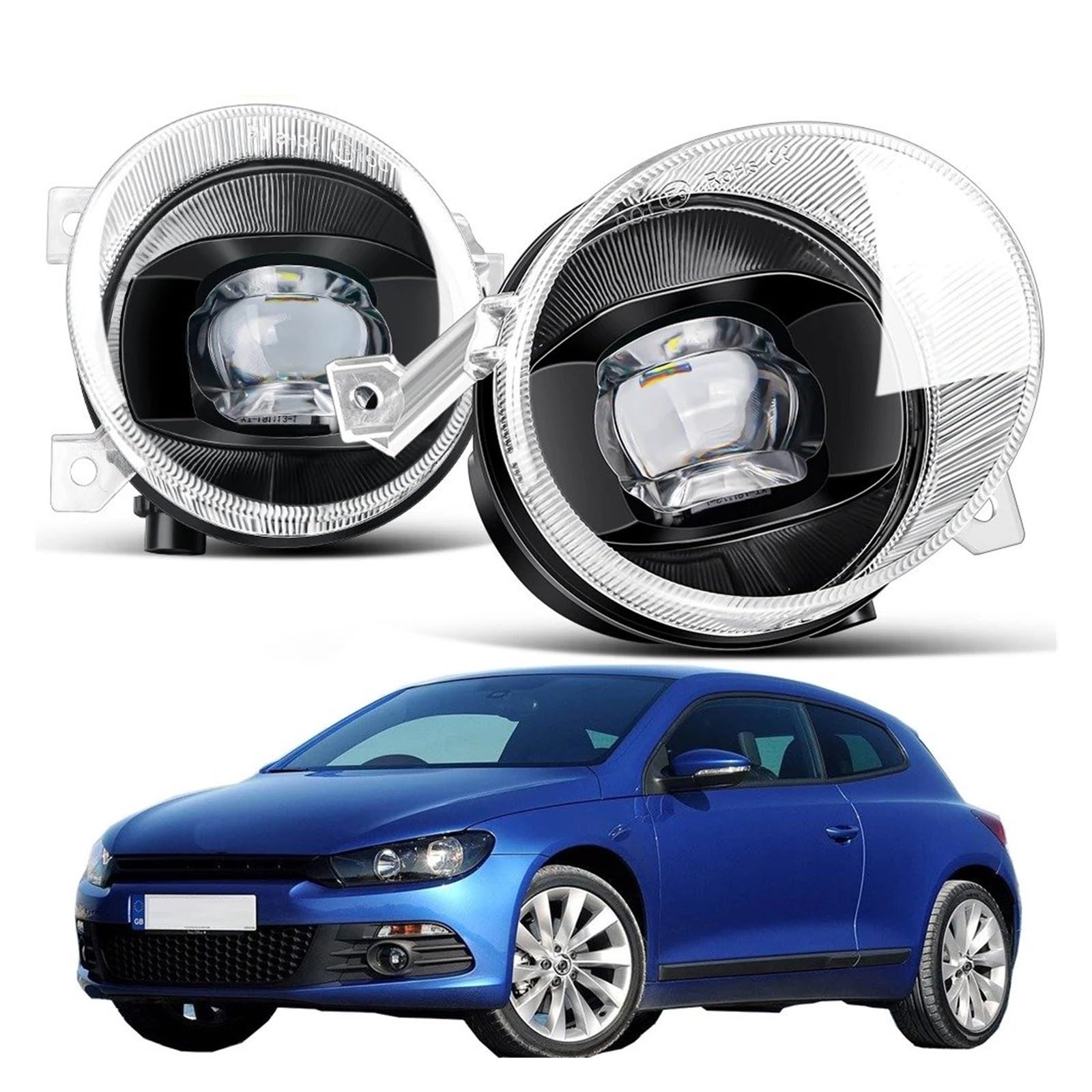 Faro Delantero Para VW Para Scirocco 3/III 2008 2009 2010 2011 2012 2013 2014 Luz Antiniebla LED 30W 8000LM Canbus Accesorios Lámpara Antiniebla Coche Faros Antiniebla
