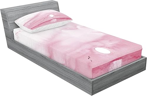 Miniatura 391 de Ambesonne - Juego de sábanas bajeras y fundas de almohada, diseño clásico botánico, plantas de jardín vintage, juego de 3 piezas con estampado