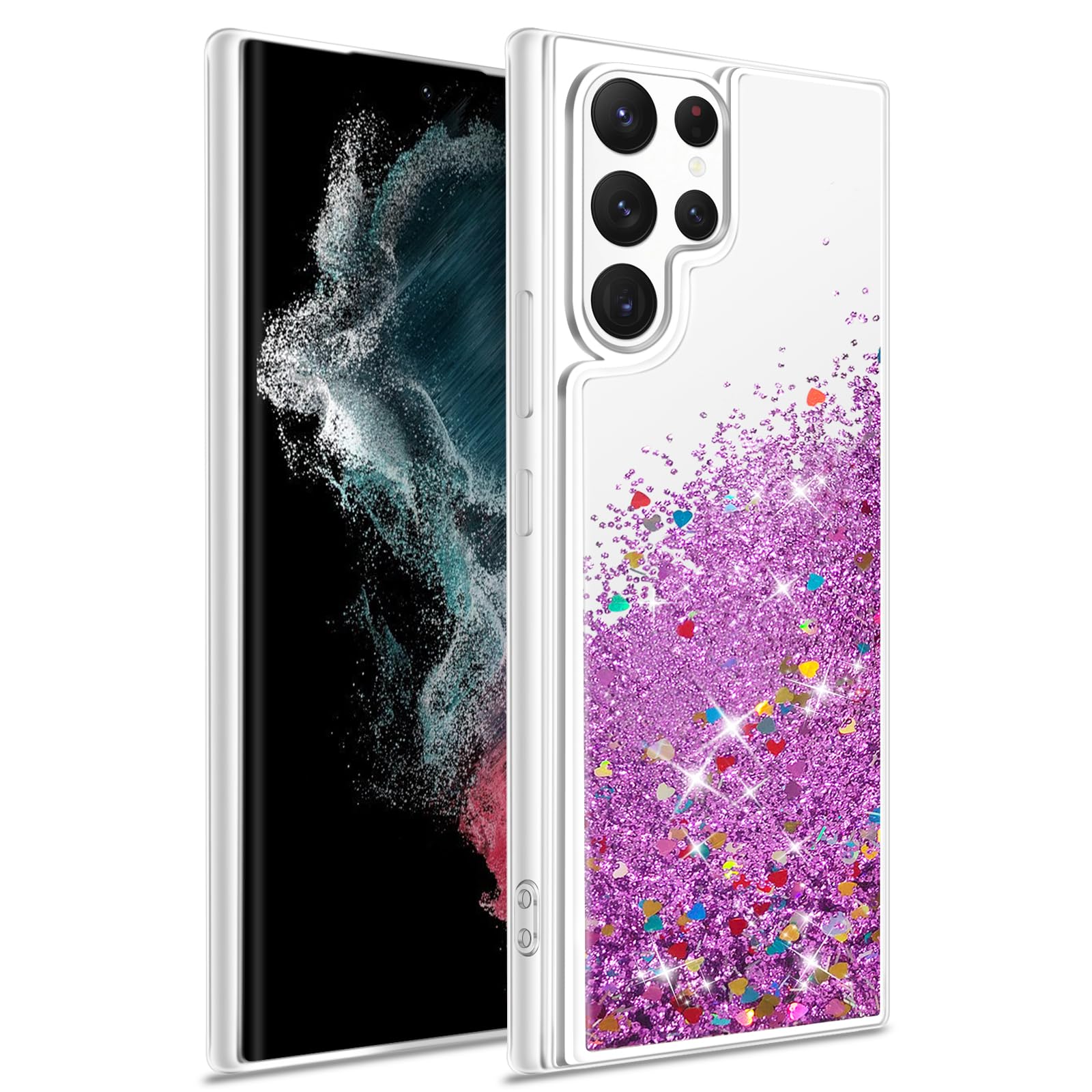 Glitzer Flüssigkeit Hülle Für Xiaomi 13 – Durchsichtige TPU Hülle Mit Beweglichem Glitter