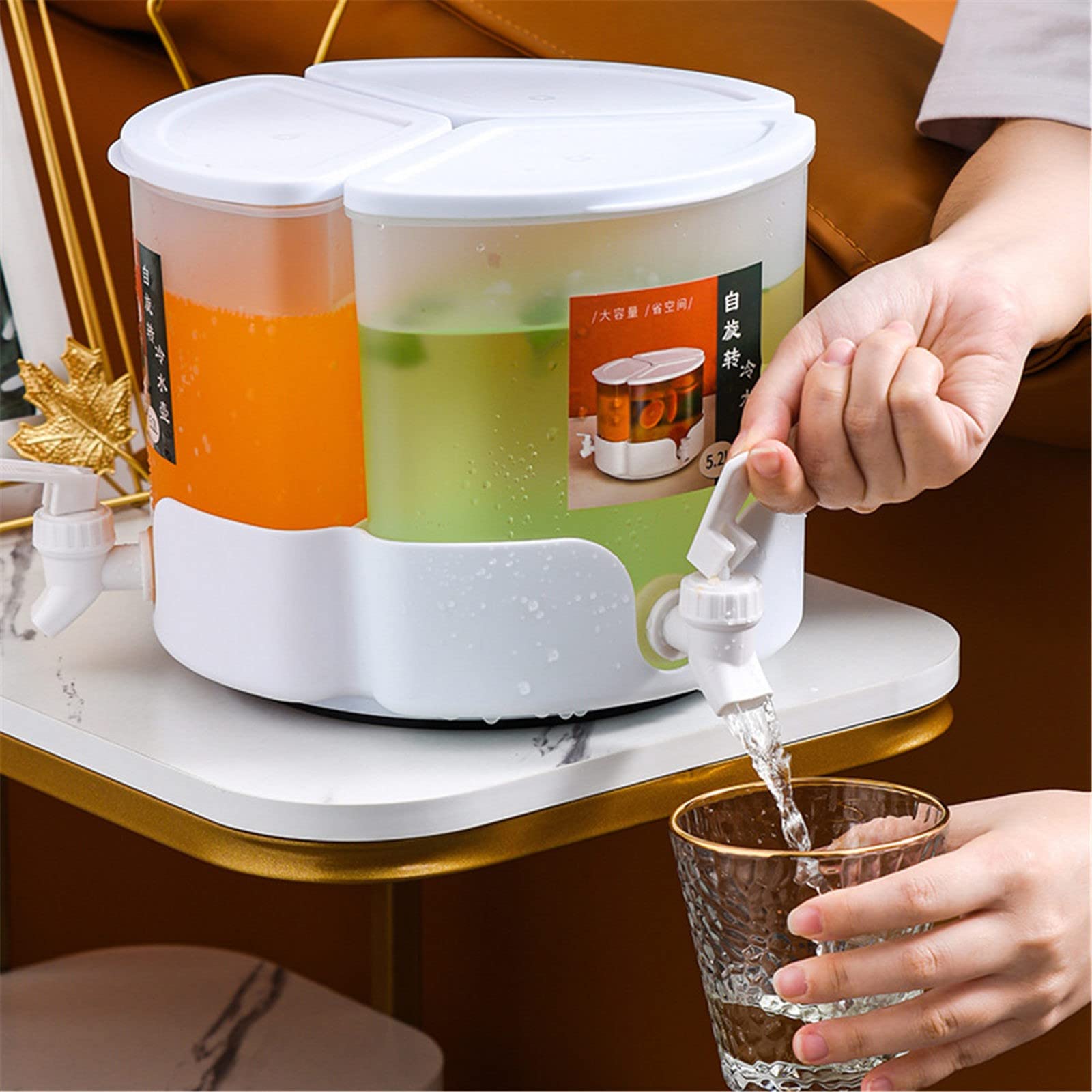 Amazon.co.jp: プラスチック製ドリンクディスペンサー 栓と蓋付き 360