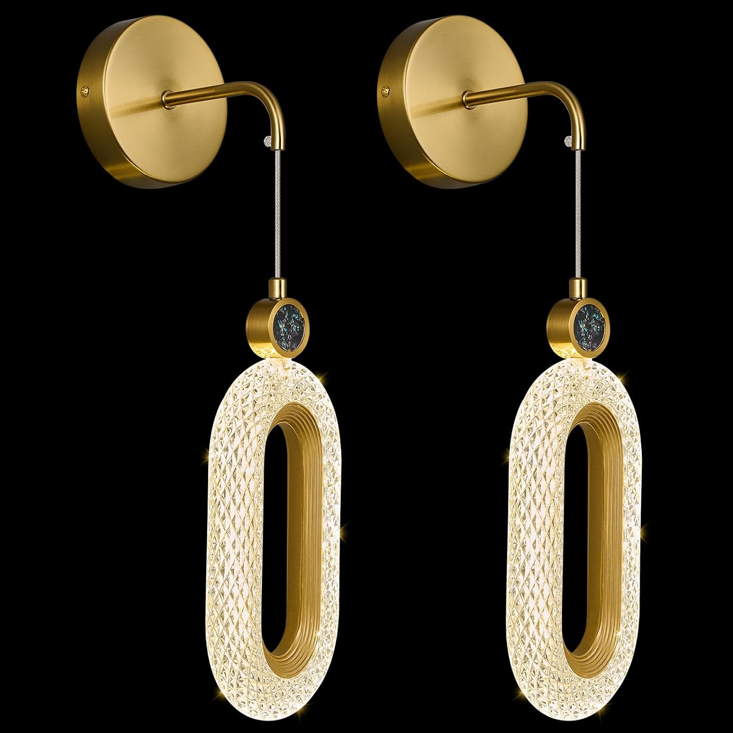 zhllmq Gold Wall Sconces Set of Two Indoor Sconces Wall Lighting