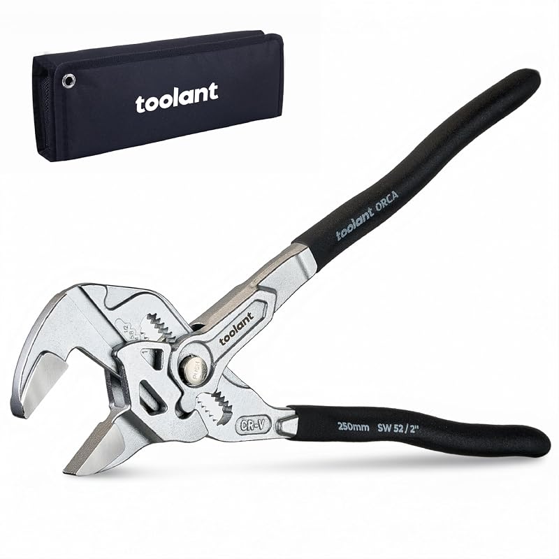 Alicate Chave de Junta Deslizante toolant 25,4 cm em Aço CR-V Cromado com Mandíbulas Paralelas