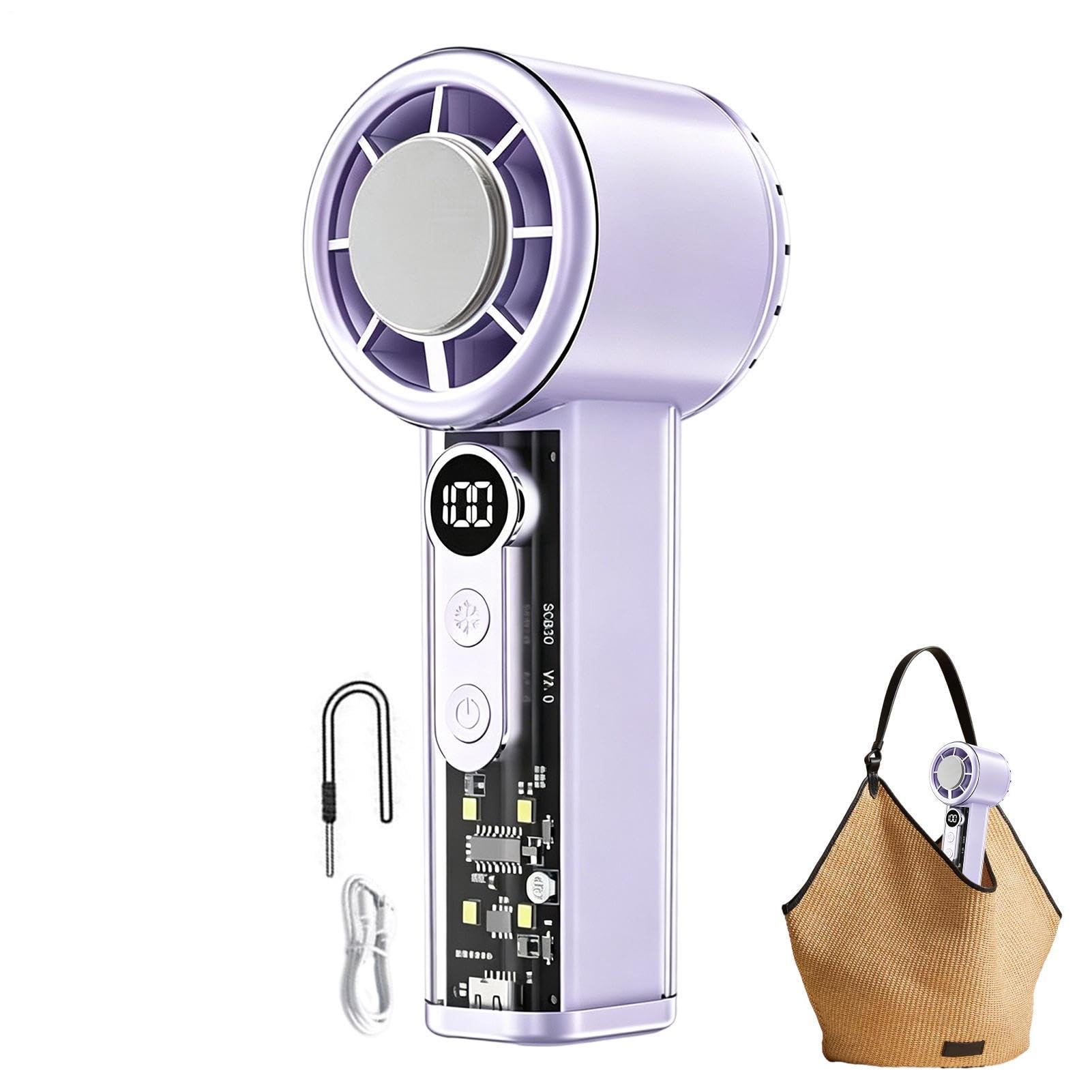Mini ventilateur de poche contre la chaleur en voyage et bureau