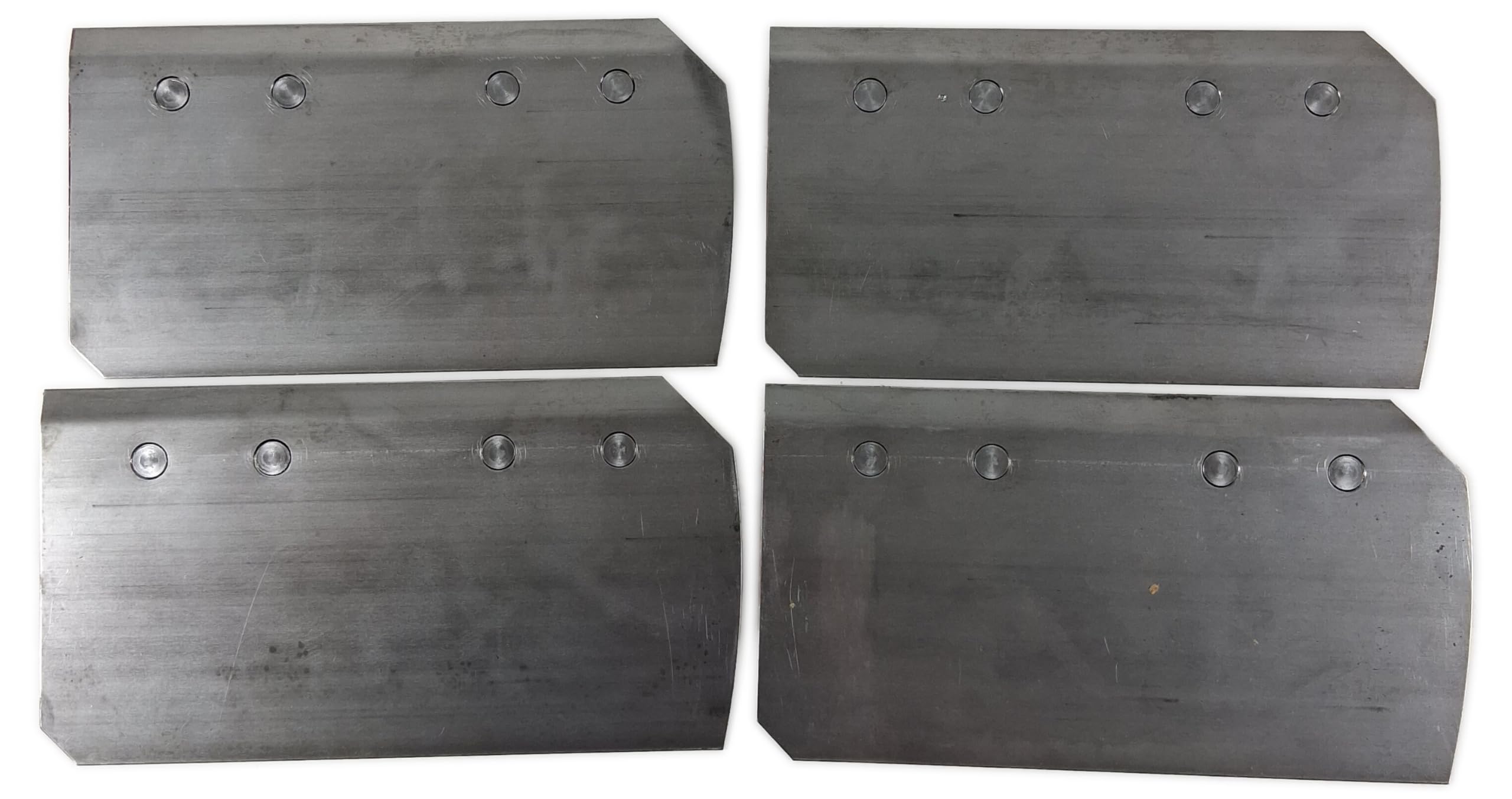 Genuine OEM Power Trowel Combo Blades 24" (set of 4) 5" x 9-1/4" Compatible with Multiquip-Whiteman, Wacker Neuson and Husqvarna Walk Behind Power