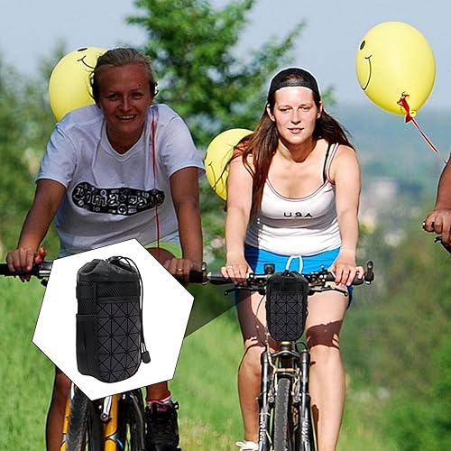 Miniatura 4 de AutoRocking Bolsa para botella de agua para bicicleta, soporte para tazas de bicicleta con malla, gran capacidad para bicicleta de montaña, ciclismo