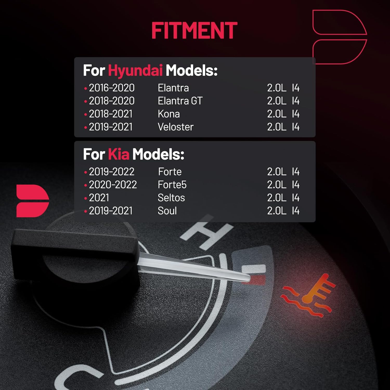 BDFHYK 902-5210 Upgrade Aluminium Coolant Thermostat Housing Assembly Compatible with Hyundai Elantra Elantra GT Kona Veloster, Compatible with Kia Forte Forte5 Seltos Soul