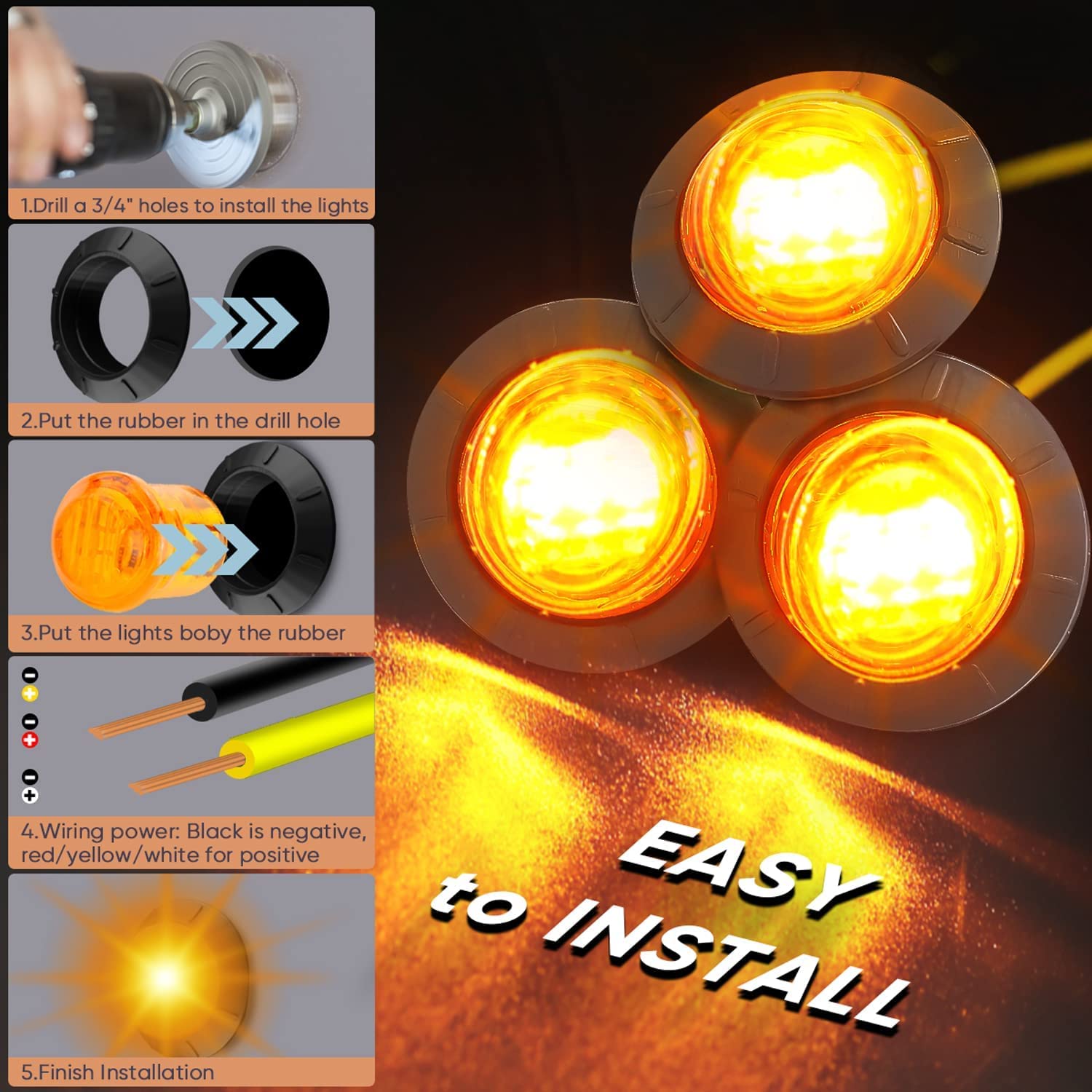 Luci Di Posizione Laterali Arancione