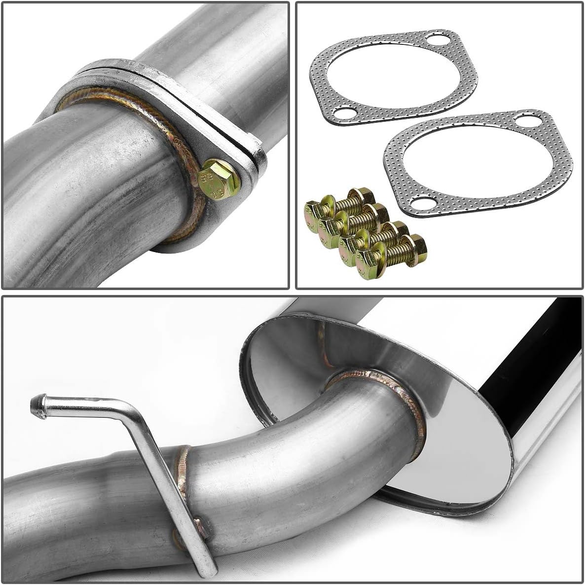 DNA MOTORING CBE-WRX02-OE Stainless Steel Cat Back Exhaust System [Compatible with 02-07 Subaru Impreza WRX/WRX STI]