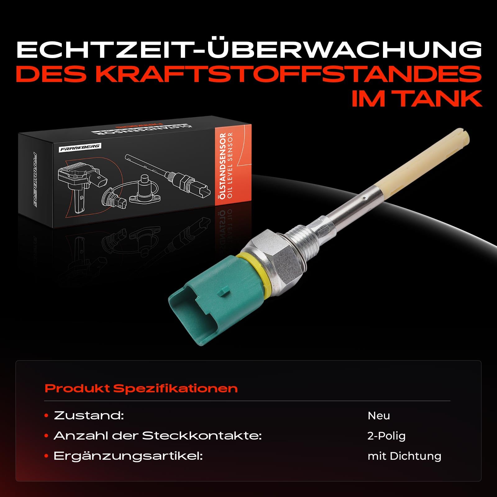 Frankberg Sensore livello olio Compatibile con 159 939 159 Sportwagon 939 Brera 939 Replace# 55200021