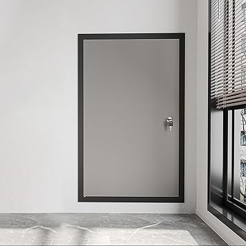 Aluminum Plumbing Access Panel 20x40 24 X 24 25x50 30x60 40x40, Big Service Shaft Door Panels/ Wall & Ceiling Access Door Lockable Black White, Wall Hole Cover with Lock And KeysGray,25x55inch