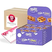 Pere's Candy Bundle f r Milka Cake & Choc 24 x 35 g Alpenmilch Mini K chlein   Einzeln verpackt + Pere's Candy Notepad DIN A7-25 Blatt