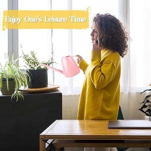 Miniatura 30 de Regadera para plantas de interior, pequeñas regaderas para plantas de casa, flor de jardín, lata de agua de boquilla larga para plantas de riego al