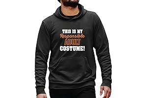 This Is My Responsible Adult Costume Black and Multicolor Unisex Hoodie