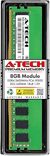 A-Tech 8GB RAM for Supermicro SUPER X11SCM-F, X11SSA-F, X11SSD-F, X11SSE-F, X11SSH-F, X11SSL-F, X11SSM, X11SSW-TF, X11SSZ-F DDR4 2400MHz PC4-19200