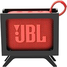 Desktop Stand Speaker Holder Compatible with JBL Go 4 & Go 3 Speaker, Acrylic Tabletop Stand Speaker Mount Anti-Slip Base Display Shelf
