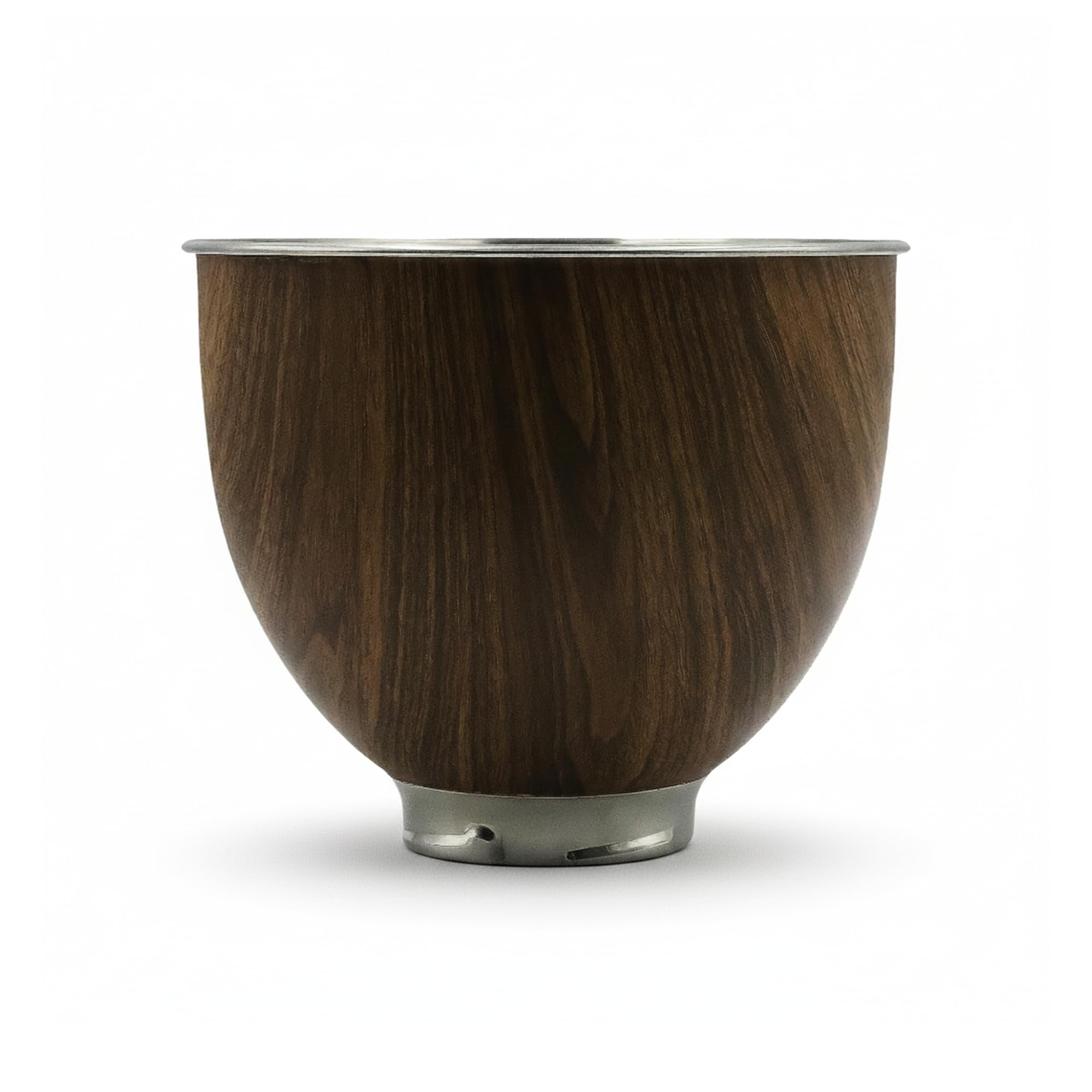 Stainless Steel 5 Quart Mixer Bowl for Kitchenaid Classic&Artisan Tilt Head Stand Mixer, Wood Texture, Fit for K45, KSM75, KSM90, KSM150, Heavy Duty, Dishwasher Safe