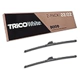 TRICO White™ (35-2222) 22 Inch Pack of 2 Automotive Replacement Windshield Wiper Blades for My Car Super Premium All Weather Beam Blade for Select Vehicle Models