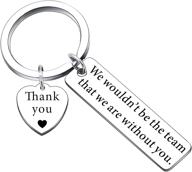 QMVMV Boss Coworker Coach Appreciation Gifts Men Women Office Keychain Boss Day Chritsmas Cheerleading Retirement Thank You Gigt for Team Leader PM Manager Employee