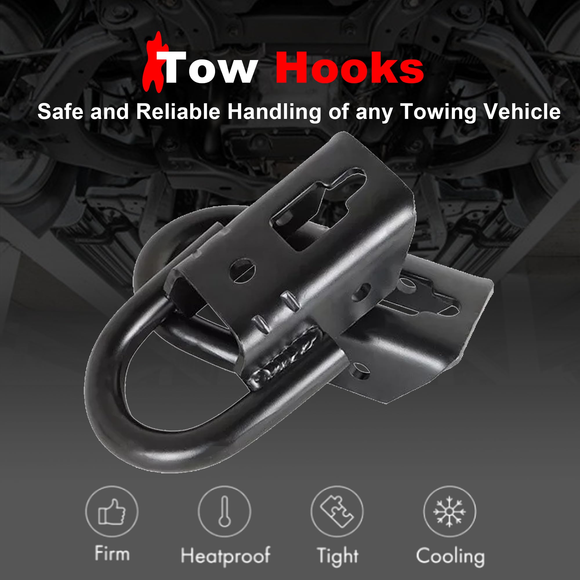 HOLDWELL Abschlepphaken Vorne Für Ford F-150 (2009-2021) – Robuster D-Ring Mit Hardware