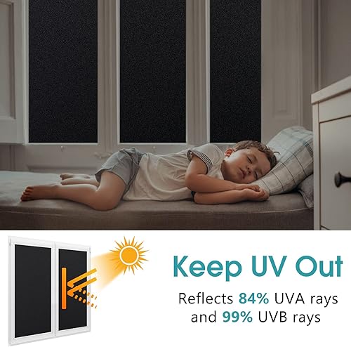 Miniatura 3 de DOWELL Película de privacidad para ventana película de vidrio esmerilado para baño adherencia estática no adhesiva cubierta opaca de ducha para