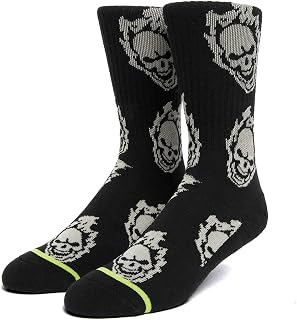 [ハフ] MARVEL GHOST RIDER SOCK (SOCKS)(SK00716-BK) ソックス 靴下 ゴーストライダー F ブラック