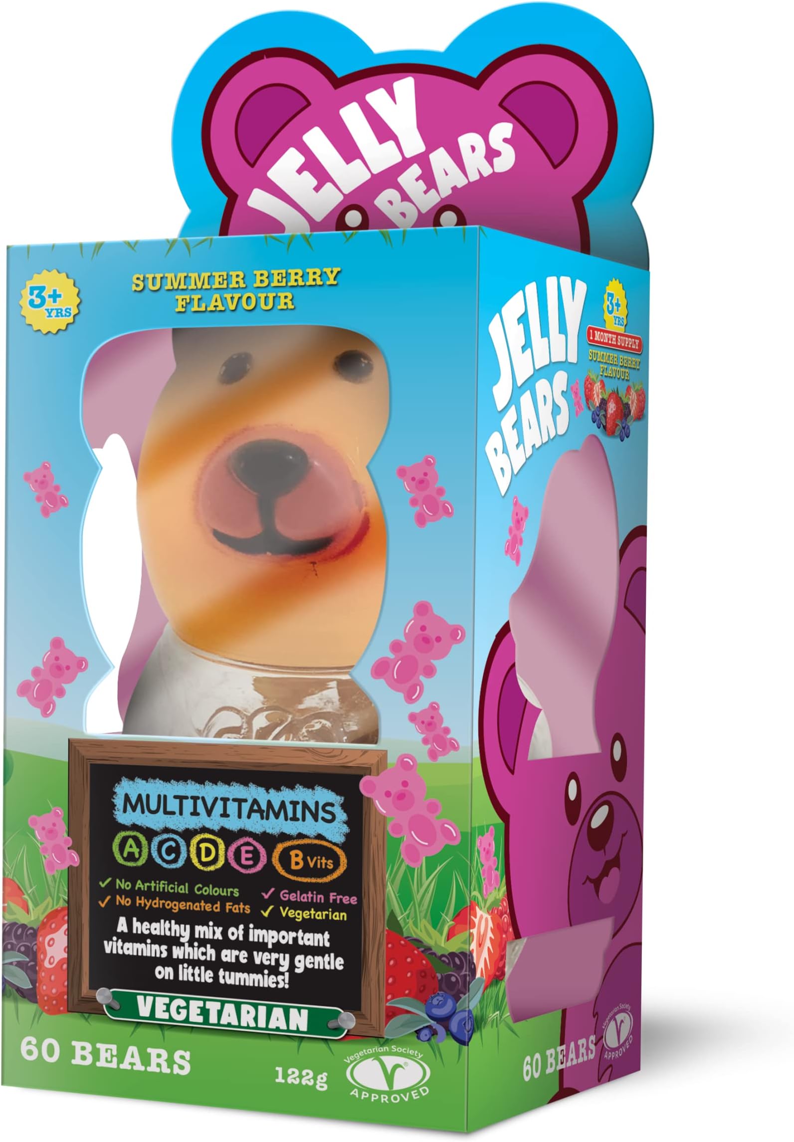 Jelly Bears Multivitamins for Childrens Fruit Bear Gummies by Jelly Bears
