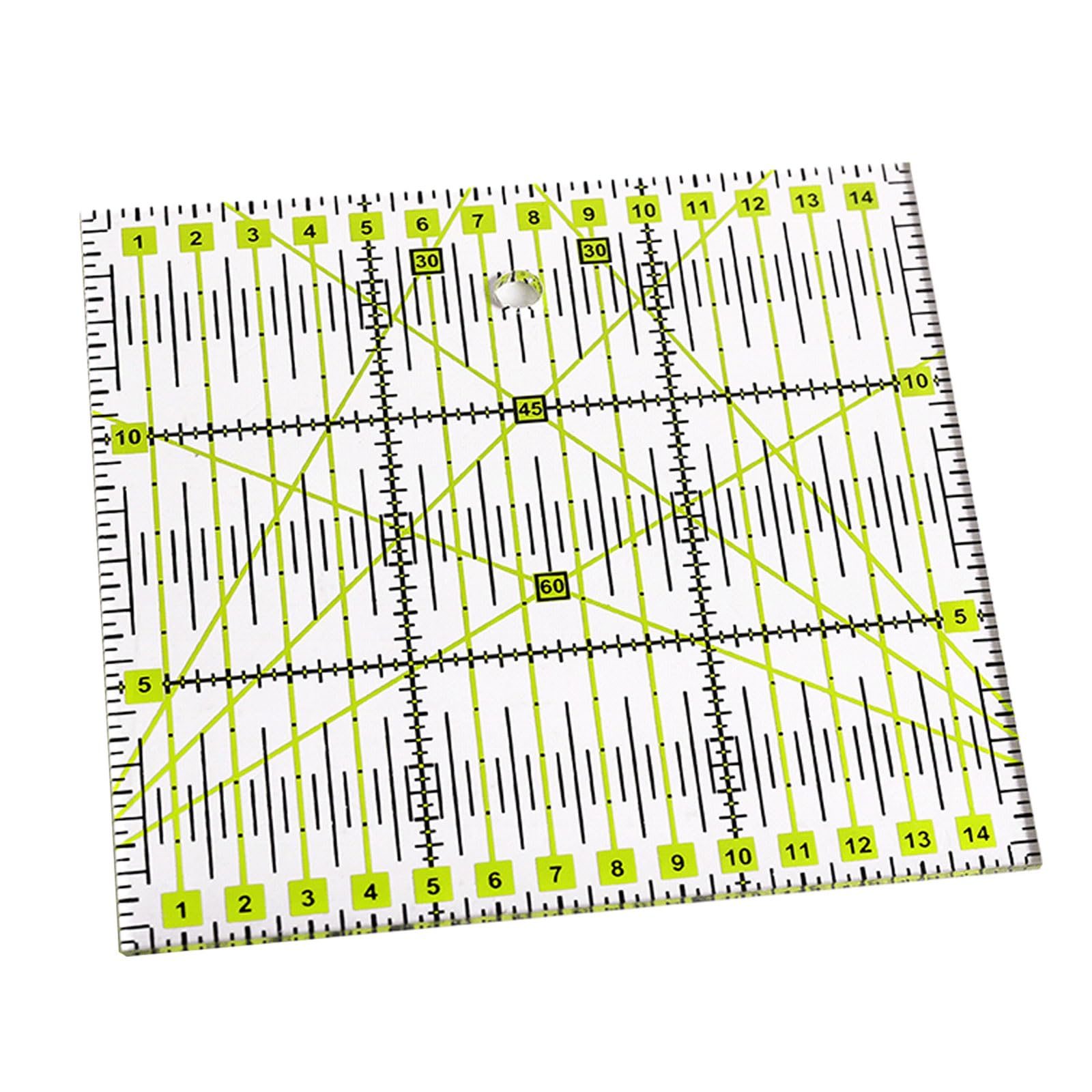 carotoe Multipurpose Acrylic Cutting Guide 15x15cm for Accuracy Quilting Sewing and Handbuilt Clothing Projects Multipurpose Fabric Cutting
