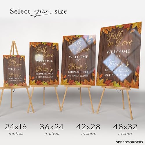 Miniatura 4 de Cartel rústico para despedida de soltera con diseño de caída en el amor, cartel de bienvenida personalizado para despedida de soltera de ducha –