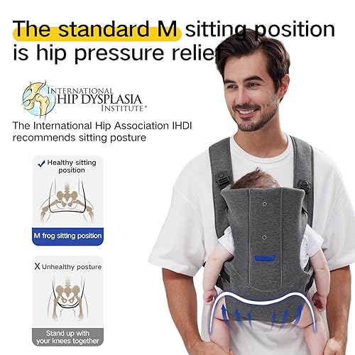 Miniatura 3 de Portabebés, portabebés para recién nacidos a niños pequeños, portabebés ergonómico para recién nacidos, transportador de niños pequeños fácilmente