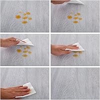 Vista 3 de LIBERECOO Round Vinyl Fitted Tablecloth with Flannel Backing Elastic Edge Table Cover Waterproof Stain-Resistant Wipeable Tablcloths Fits 45-56