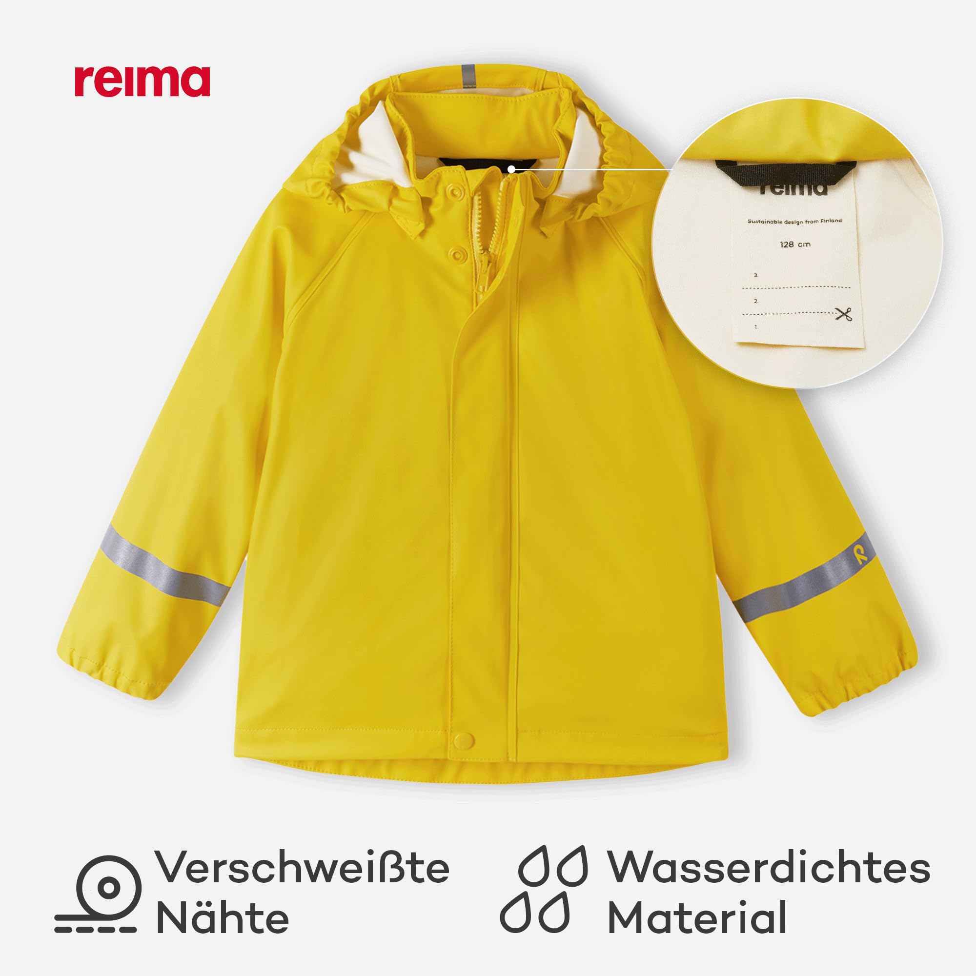 Reima Lampi Regenmantel Kinder gelb