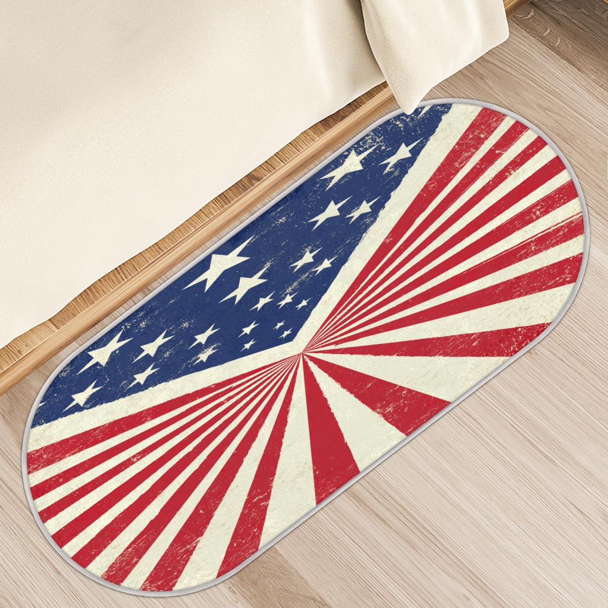 Tapis de sol antidérapant anti-glisse vintage pour cuisine et bain