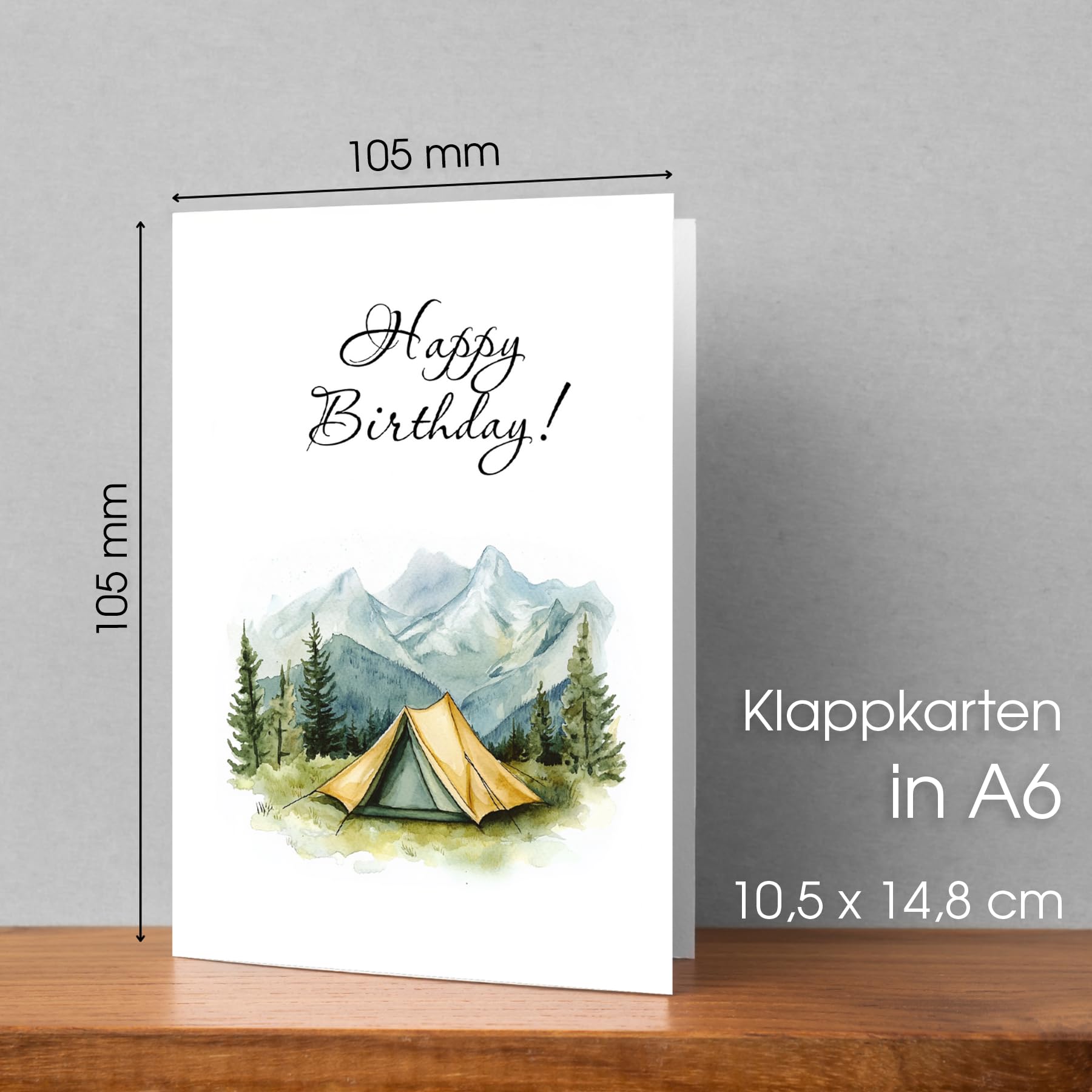 12 Geburtstagskarten Mit Umschlägen – Verschiedene Bunte Designs, Ca. 20 X 14 Cm, Mit Geprägtem Text