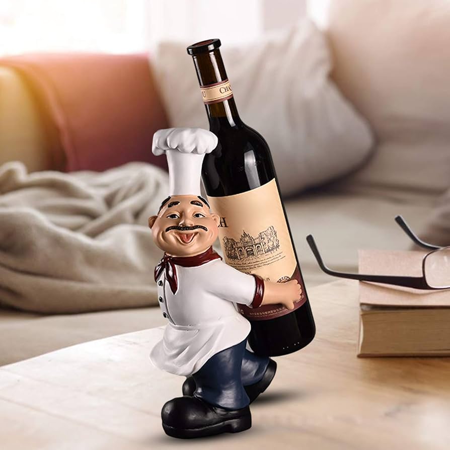 金属製ワインボトルホルダー 釣り人デザイン 金属製ワインボトルホルダー 釣り人デザイン