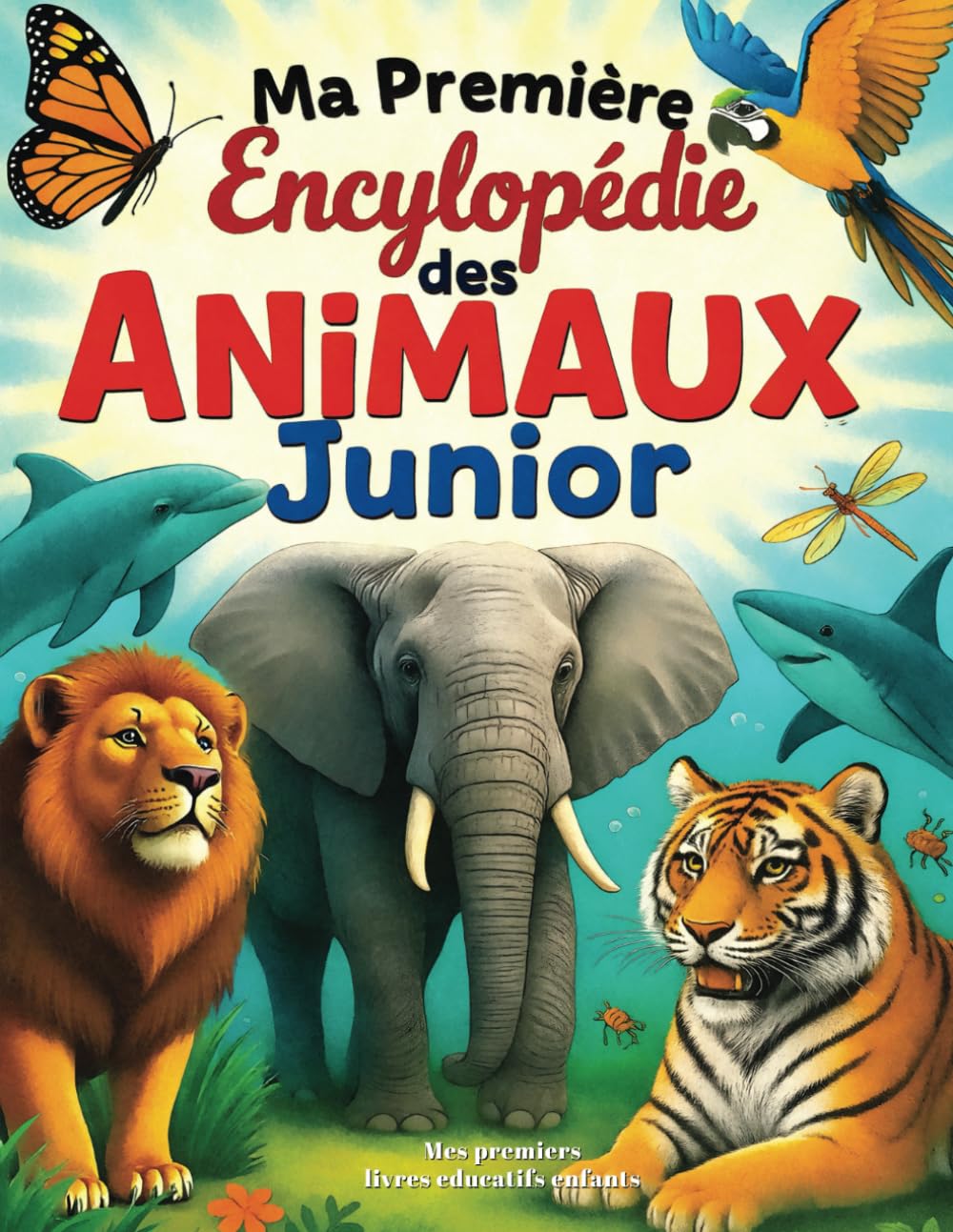 Ma Première Encyclopédie des animaux Junior: Livre éducatif enfant pour tout savoir sur la nature, les animaux et leurs habitats, forêt, jungle, ... ferme, pour enfants curieux de 6 à 12 ans