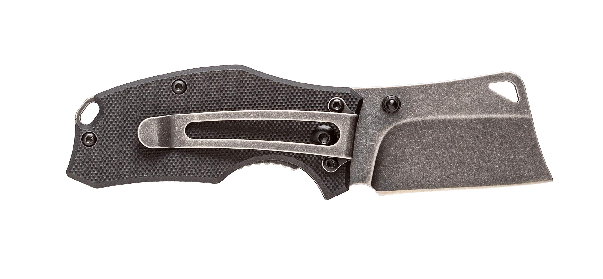 Smith's Lil Choncho Folder 2.2 Cleaver Blade G-10 Handle, Black, 2.2 in (51126)