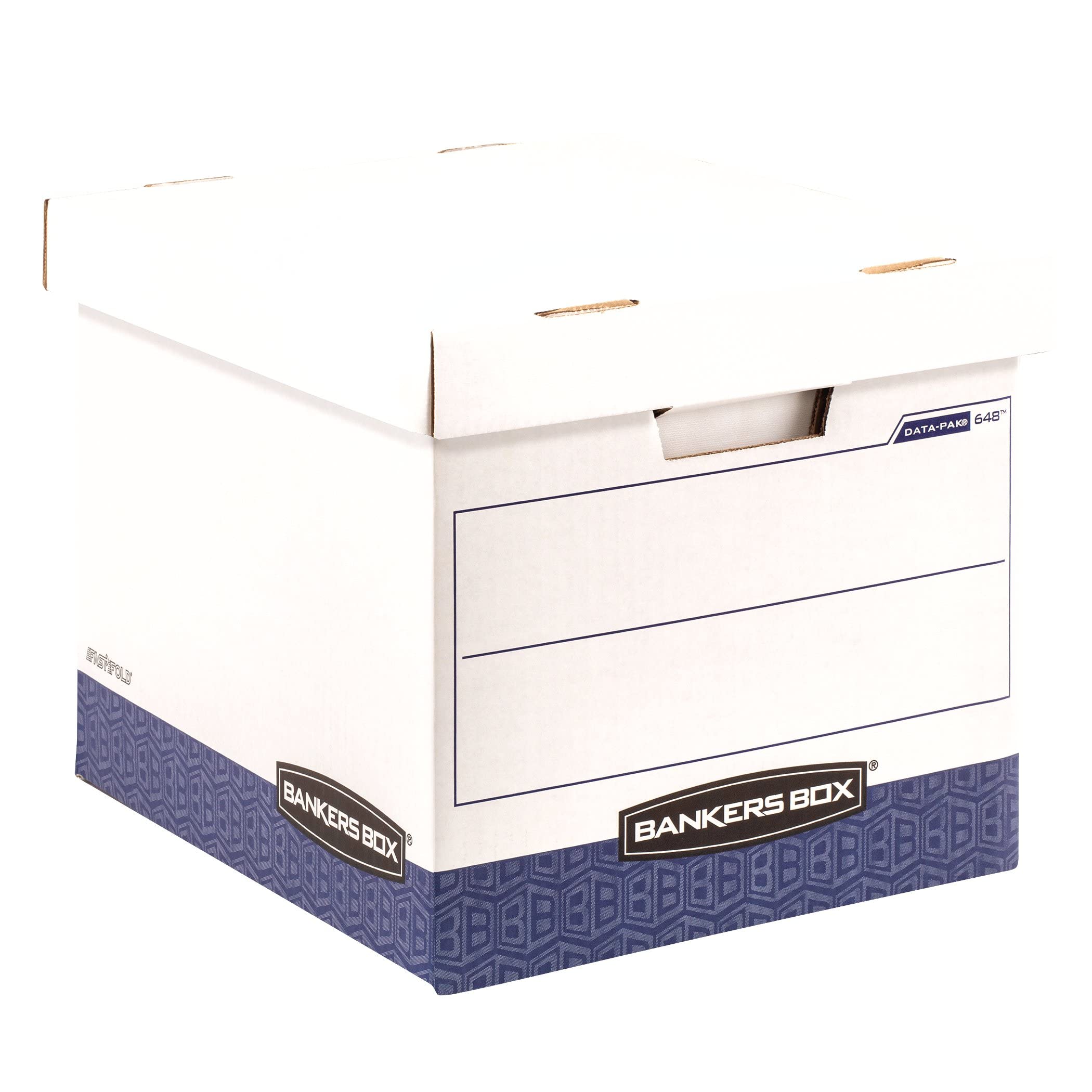 Bankers Box 12-Pack Data Pak File Storage Boxes with Lids FastFold Assembly STOR FILE 00648 — view 6