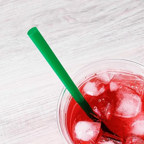 Miniatura 5 de lollicup c9075(Verde) Karat gigante Pajitas, poly-wrapped, 9" longitud, Solid Verde (Caso de 2500)
