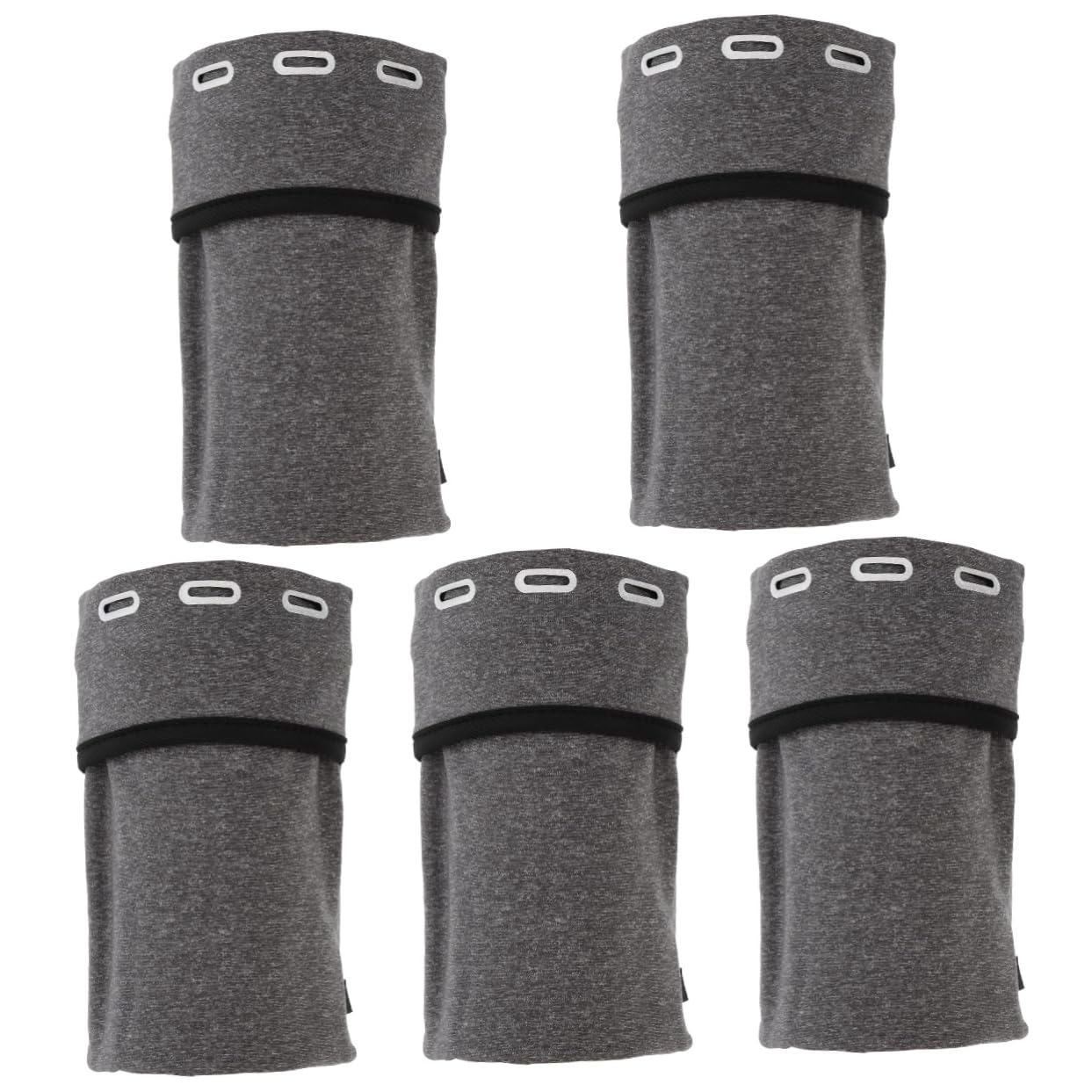 DOITOOL 5pezzi Fascia Braccio Per Telefono Per e Allenamento Per Jogging Fitness e Attività Outdoor Colore Grigio