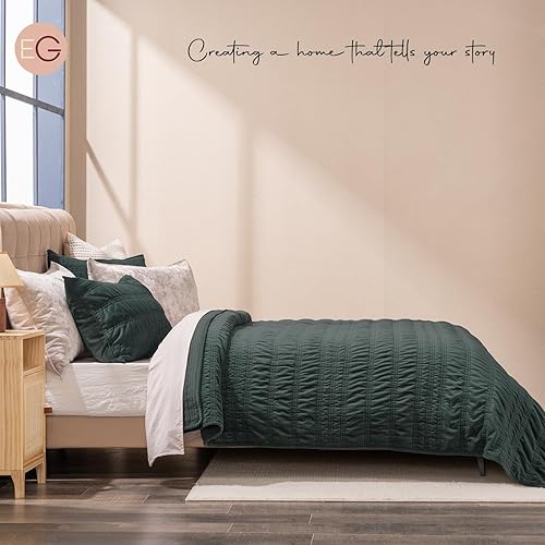 Miniatura 4 de EVERGRACE Juego de edredón de terciopelo tamaño King, juego de ropa de cama de terciopelo de lujo, juegos de edredón ultra suaves con arrugas,