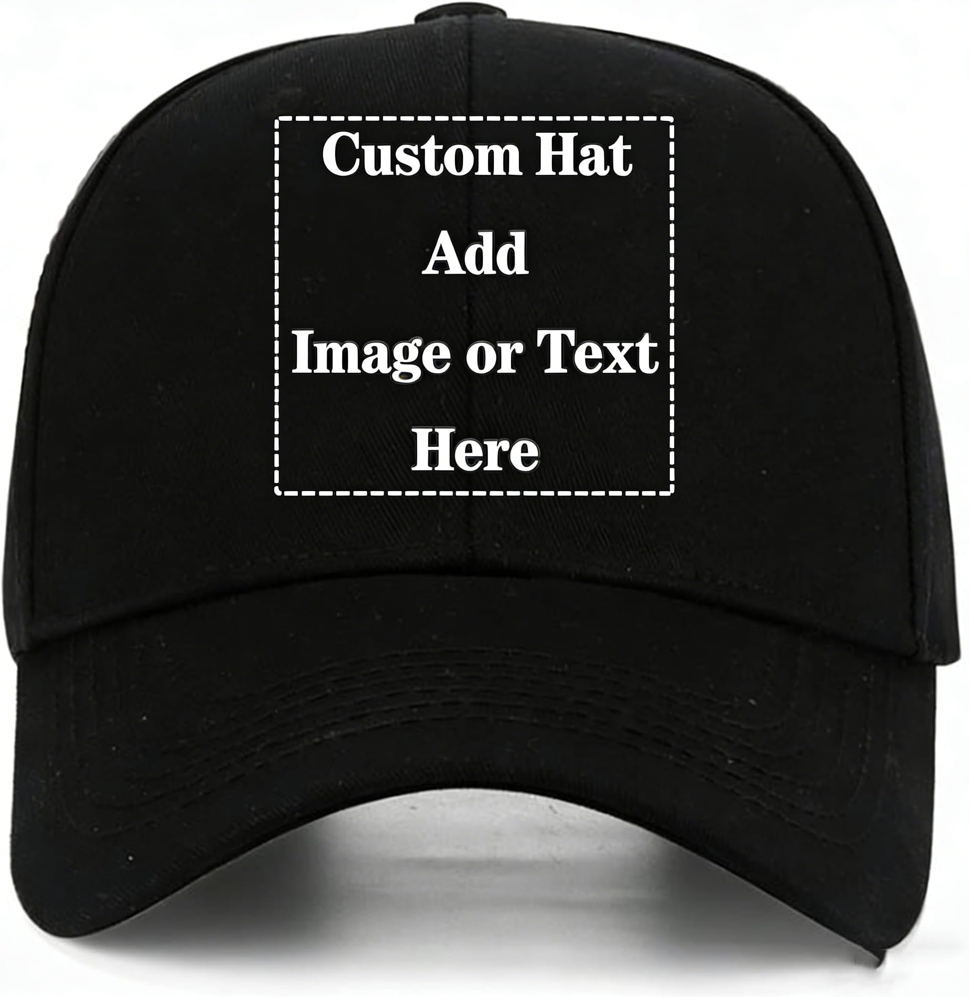 Custom Baseball Cap with Your Text/Image, Personalized Adjustable Trucker Hats,Unisex Sun Plain Cap Mom Gifts, Best Dad Hats