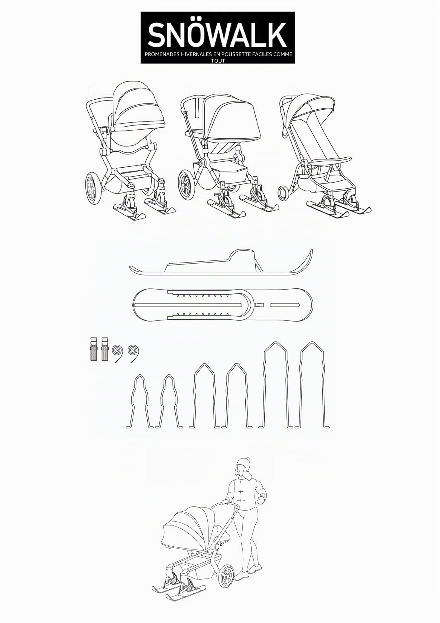 ski pour poussette