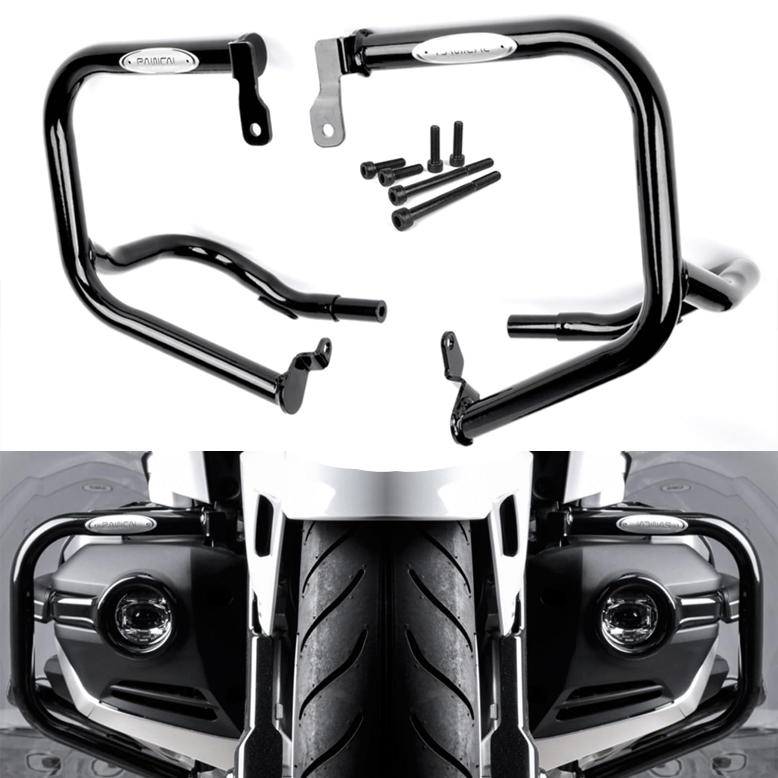 Panical Motorcycle for Honda GoldWing 2018-2026 GL1800 F6B GL1800B Dct Tour Gold Wing Engine Guard Bumper Frame Protection Bar (2018-2025 Black)