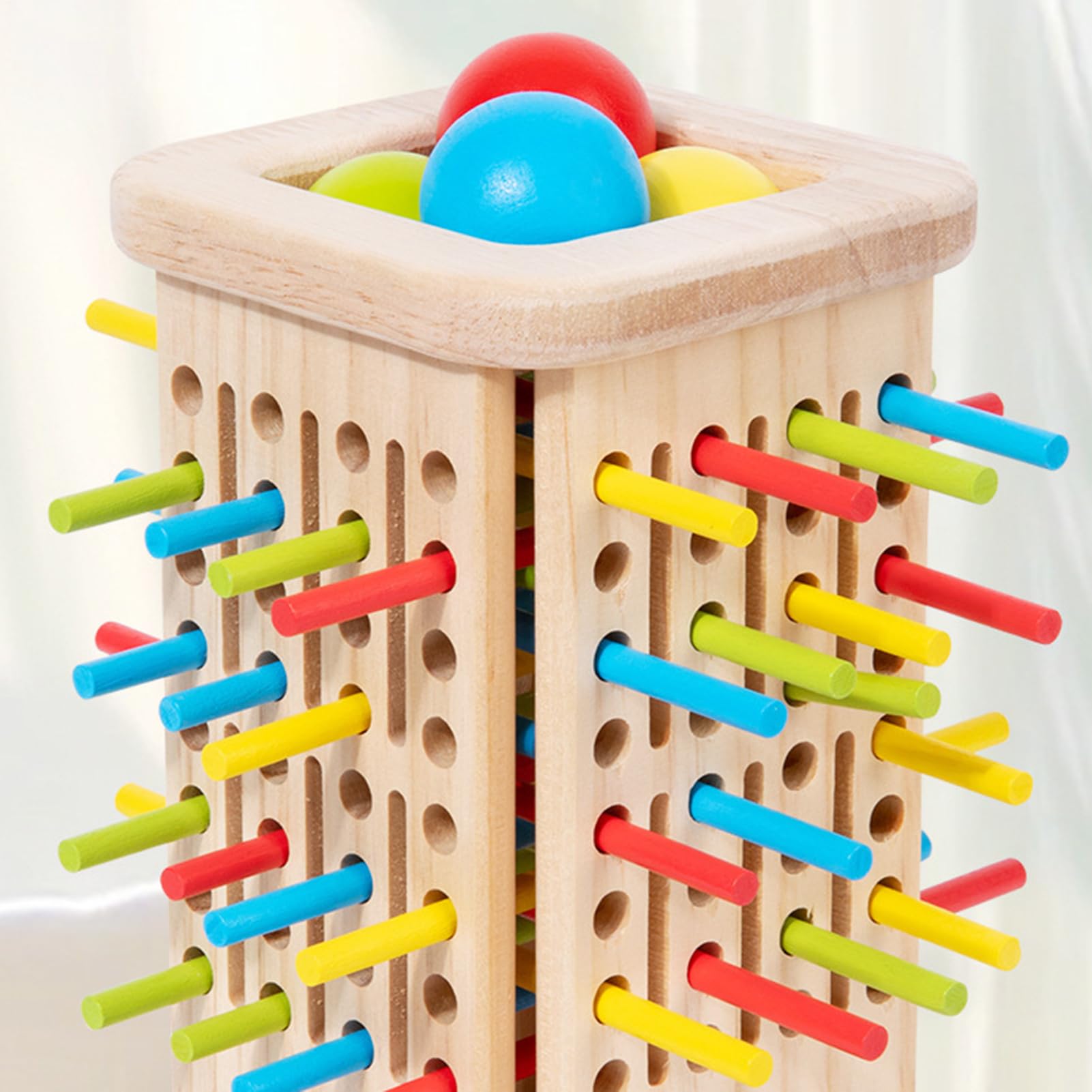 Di Assi In Legno Di Equilibrio Con Bastoncini Impilabili | Attività Interattiva Per Allenare Pazienza Pensiero Logico Riconoscimento Colori