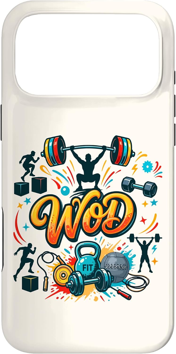WOD Workout Fitness Wall Ball Kettlebell Sport Case for iPhone 17 Pro Max