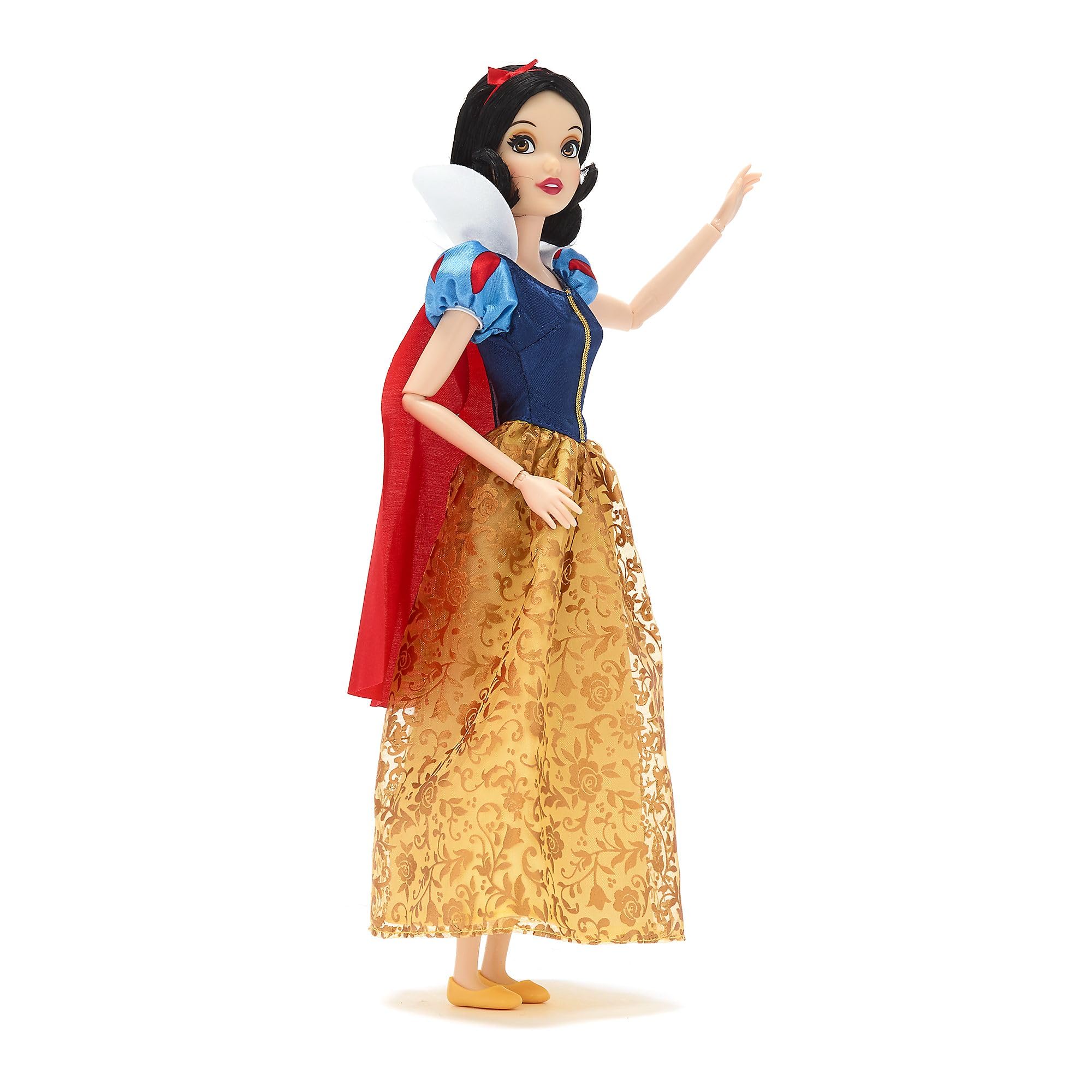 Disney Store Official Snow White Classic Doll, Snow White & the Seven Dwarfs, 29cm/11, Fully Poseable Disney Doll in a Stunning Dress, Includes Toy Hair Brush - Suitable for Ages 3+ - Image 4