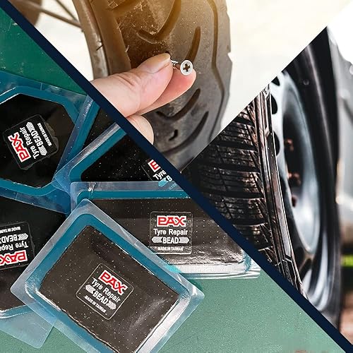 Miniatura 4 de PAX 10 parches sesgados para camiones de 3.937 x 3.937 in, reparación de neumáticos para pinchazos, prevención de neumáticos planos, herramienta de
