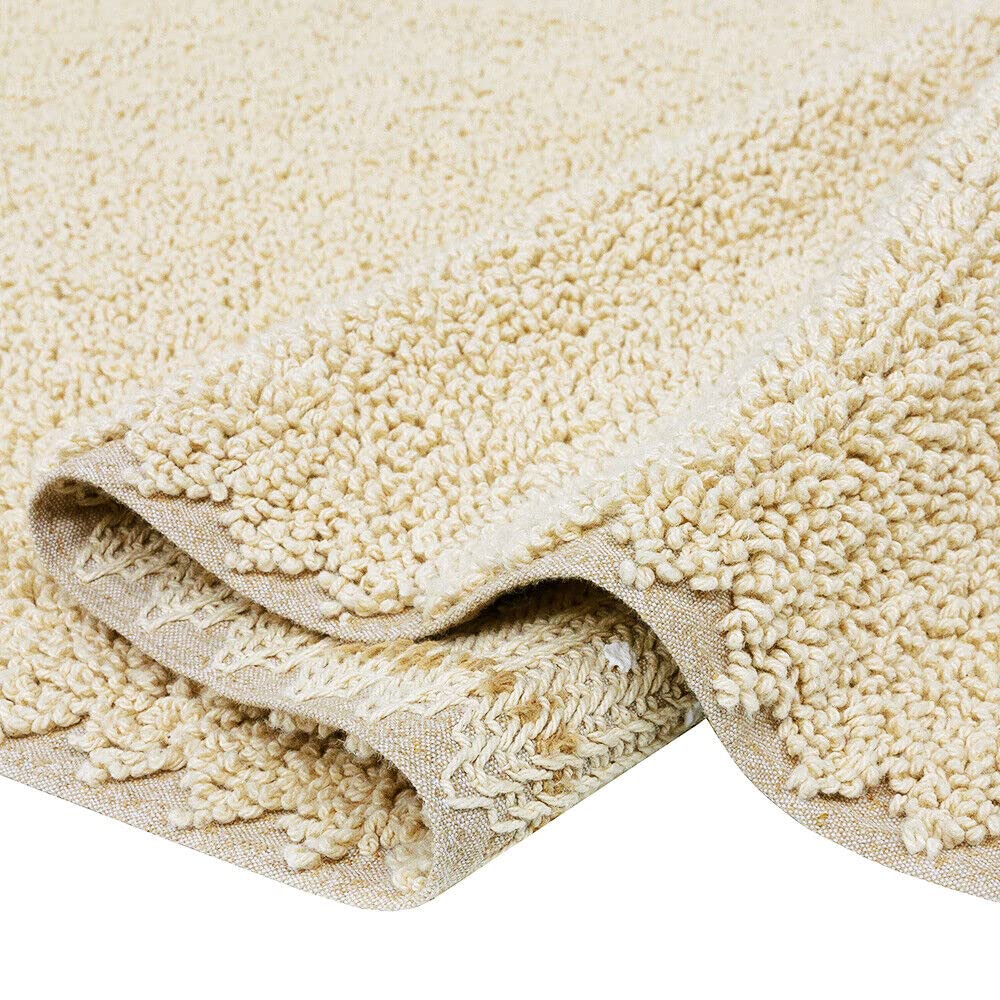 Tappeto Bagno In Puro Cotone SOFTY 50x80 Cm - Morbido E Lavabile, Colore Beige - Foto 6