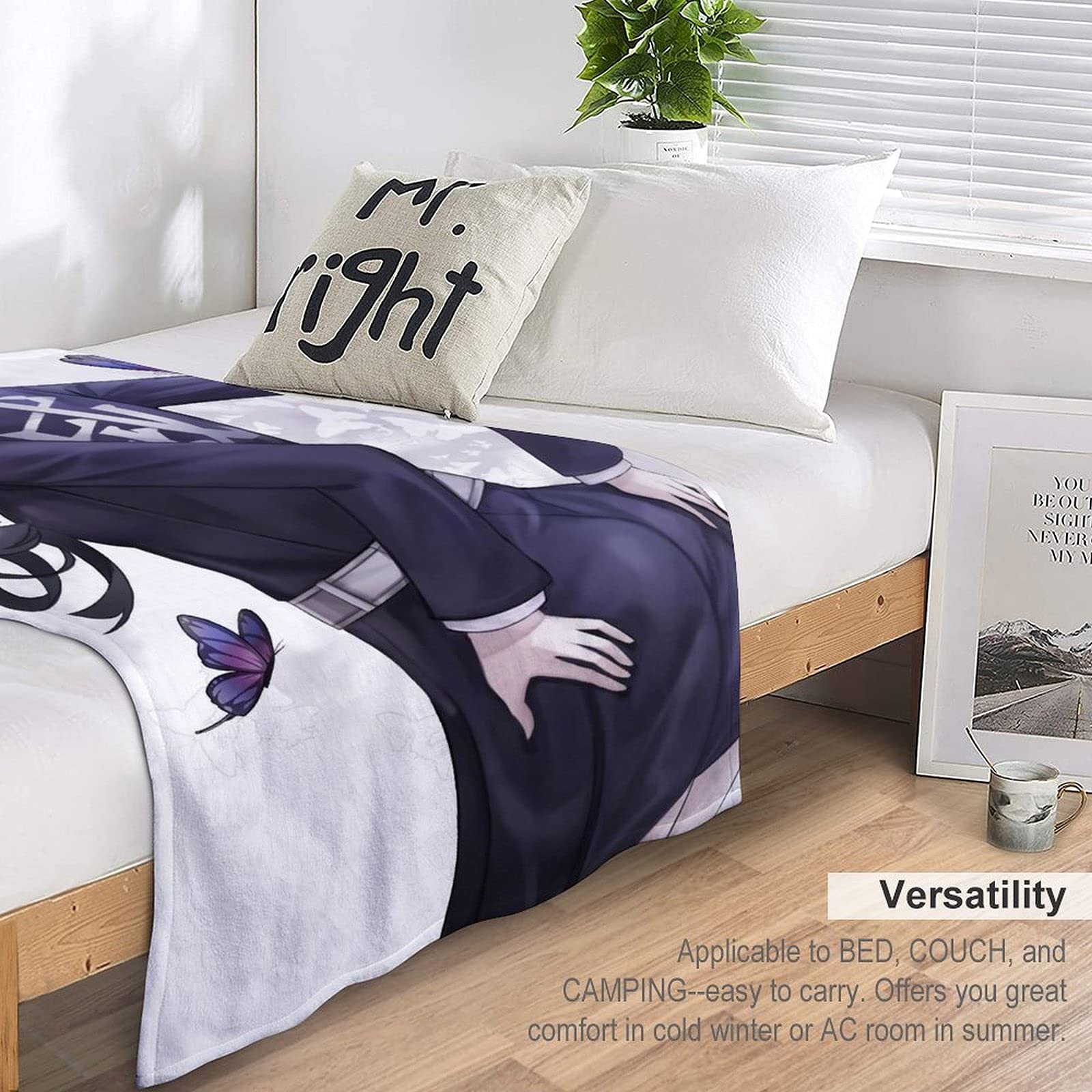 Amazon.co.jp: 鬼滅の刃 鬼殺隊 栗花落 カナヲ カスタムブランケット